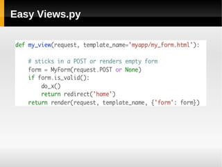 Easy Views.py
 