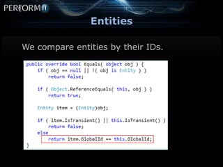 Entities

We compare entities by their IDs.
 