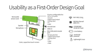 @kinoma
UsabilityasaFirst-OrderDesignGoal
 