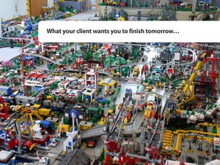 What your client wants you to finish tomorrow…
 