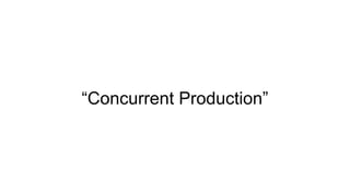 “Concurrent Production”
 