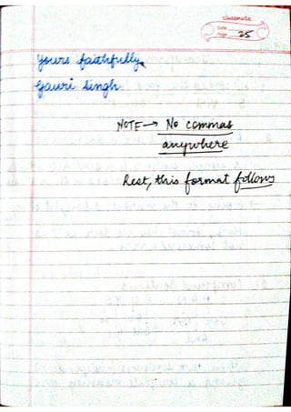 ICSE English Language Class X Handwritten Notes