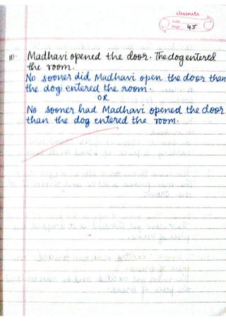 ICSE English Language Class X Handwritten Notes