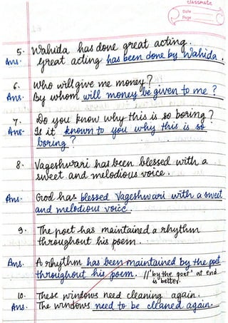 ICSE English Language Class X Handwritten Notes