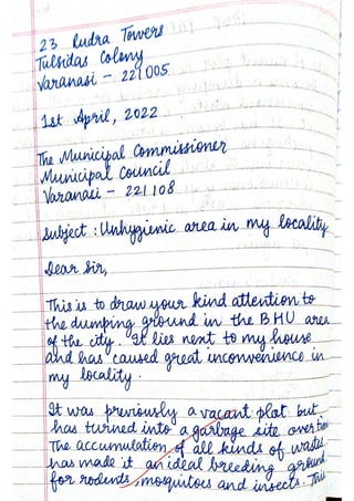 ICSE English Language Class X Handwritten Notes