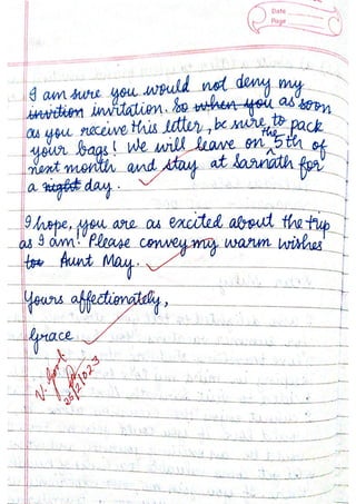 ICSE English Language Class X Handwritten Notes