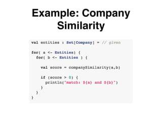 Example: Company
Similarity
 