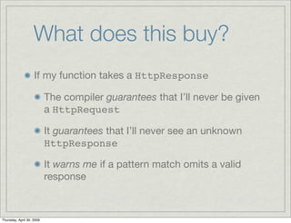 The other side of functional programming: Haskell for Erlang people