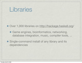 The other side of functional programming: Haskell for Erlang people