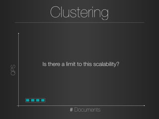Clustering
# Documents
QPS
Is there a limit to this scalability?
 