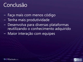 Evolução do .NET Framework e do Visual Basic