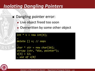 Exterminator: Automatically Correcting Memory Errors with High Probability