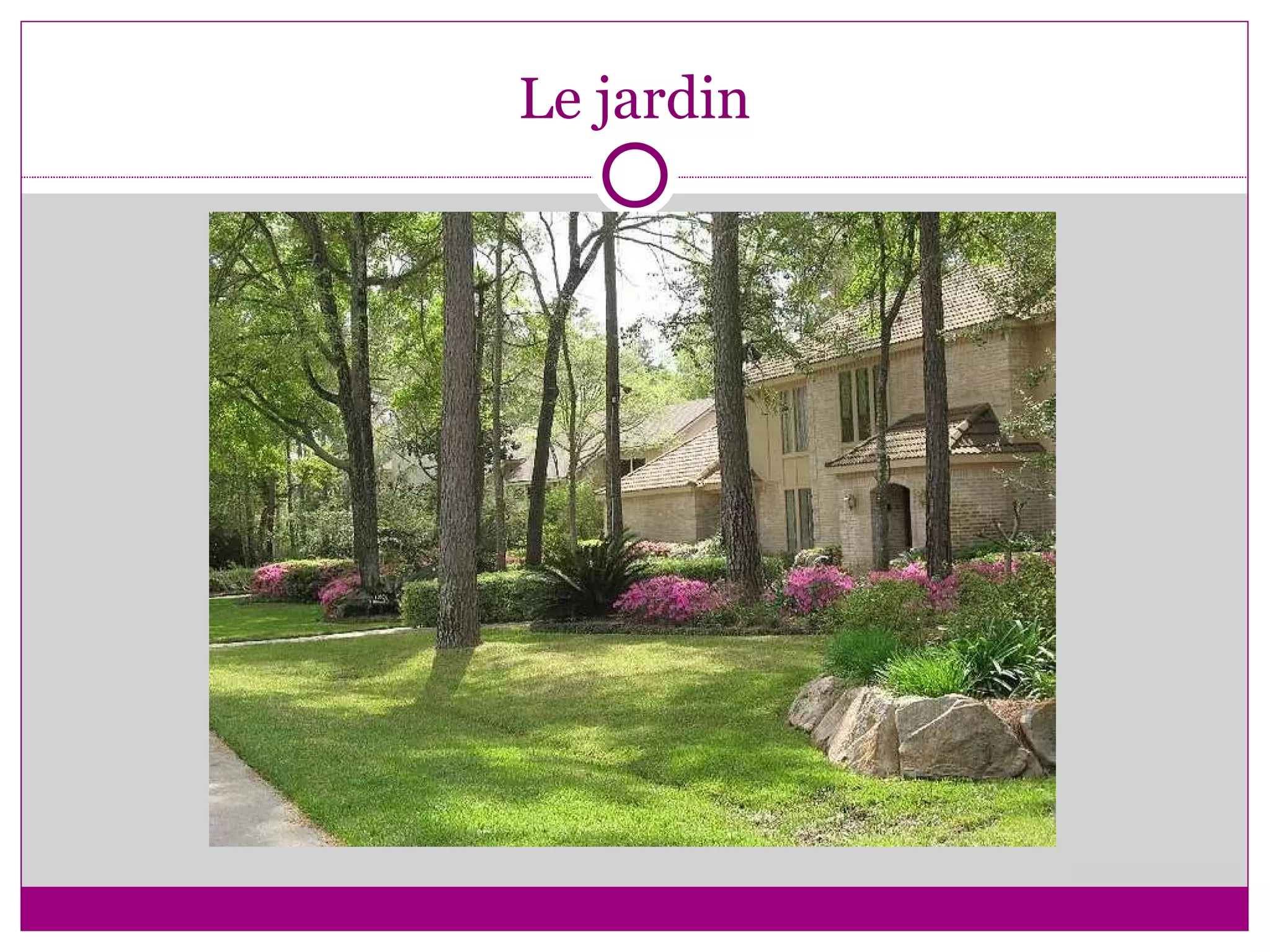 Le jardin 