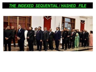 THE INDEXED SEQUENTIAL / HASHED FILE
 