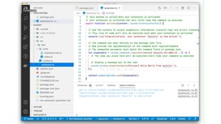 RUNNING AND DEBUGGING THE EXTENSION
 