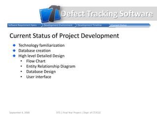software application that is designed to help programmers/users keep track of reported software defects in their work.