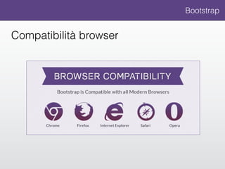 Bootstrap
Compatibilità browser
 
