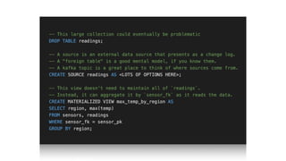 How to use Standard SQL over Kafka: From the basics to advanced use cases | Frank McSherry, Materialize
