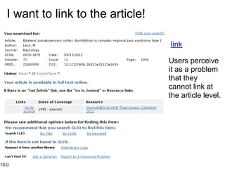 I want to link to the article!

                                    link

                                    Users perceive
                                    it as a problem
                                    that they
                                    cannot link at
                                    the article level.




10.0
 