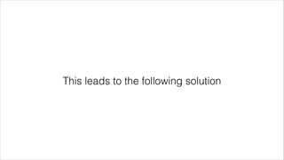 This leads to the following solution
 