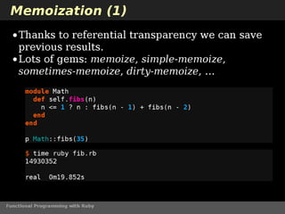 Functional Programming with Ruby