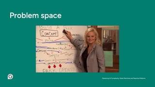 Problem space
Mastering UI Complexity: State Machines and Reactive Patterns
 