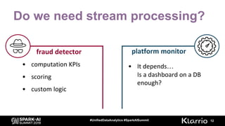 Do we need stream processing?
12#UnifiedDataAnalytics #SparkAISummit
…
 
