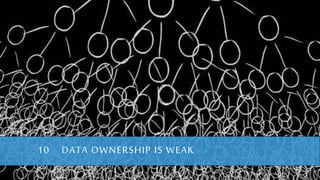 10 DATA OWNERSHIP IS WEAK
 