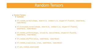Random Tensors
 