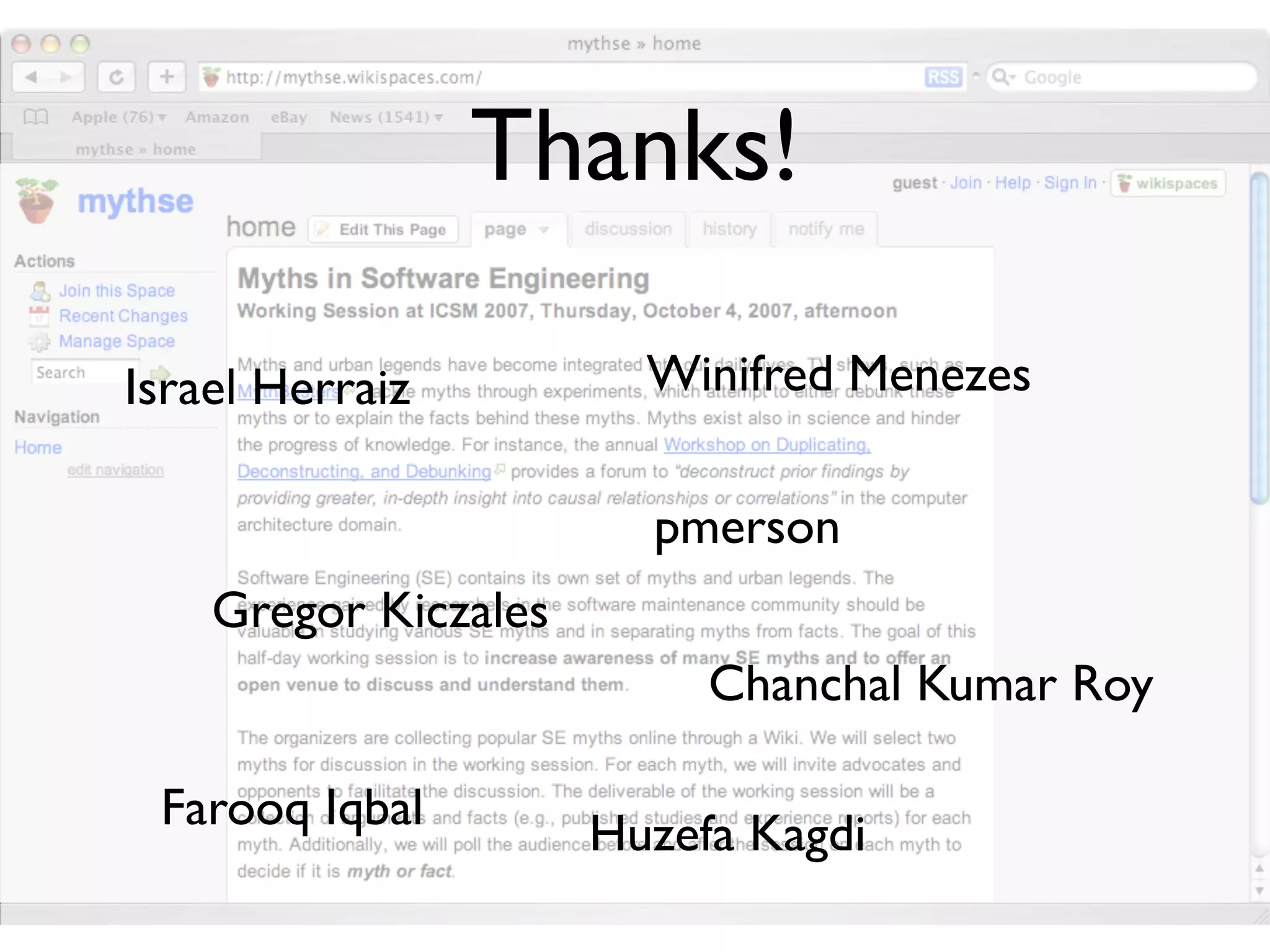 Got Myth? Myths in Software Engineering
