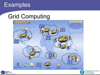 Examples
 Grid Computing
 