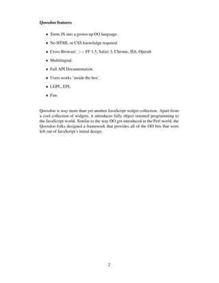 LISA Qooxdoo Tutorial Handouts