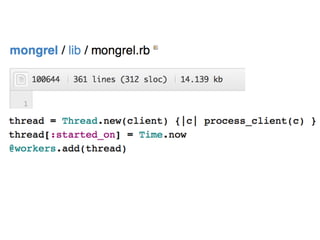 High Performance Ruby: Evented vs. Threaded