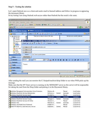 How To Configure Email Enabled Lists In Moss2007 Rtm Using Exchange 2003