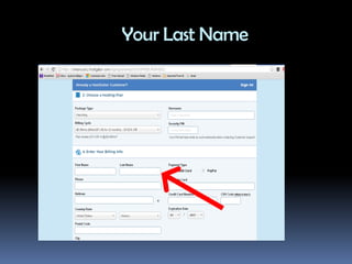 Your Last Name
 