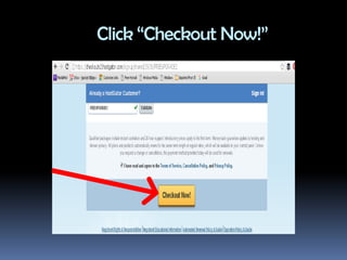 Click “Checkout Now!”
 