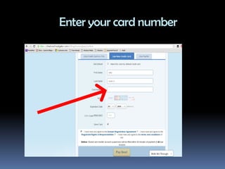 Enter your card number
 