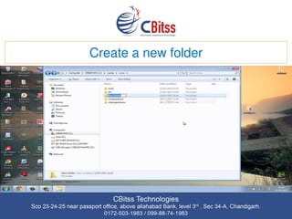 Create a new folder
 