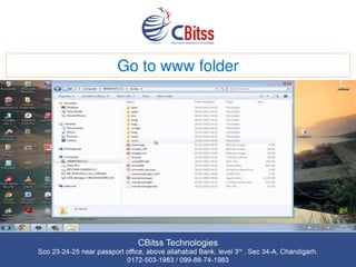 Go to www folder
 