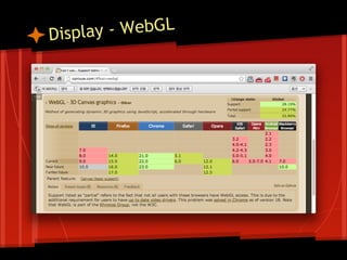 Displa y - WebGL
 
