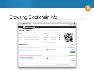 Browsing Blockchain.info

 