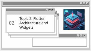 Topic 2: Flutter
Architecture and
Widgets
02
 