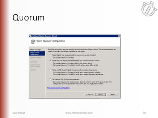 Quorum 
10/14/2014 www.linchpinpeople.com 30 
 