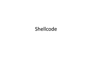 Shellcode
 