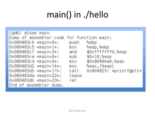main() in ./hello




      @johndegruyter
 