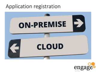 Application registration
 