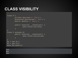 CLASS VISIBILITY
 