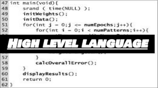 High level language
 