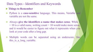 Introduction to python programming