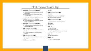 Introduction to web design discussing which languages is used for website designing